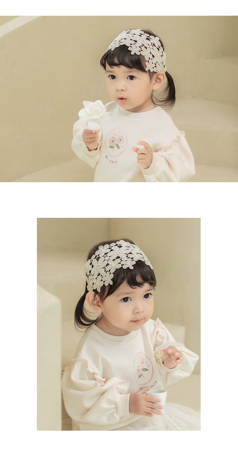 HAPPY PRINCE - Korean Children Fashion - #Kfashion4kids - Nesol Lace Baby Hairband [set of 5] - 4
