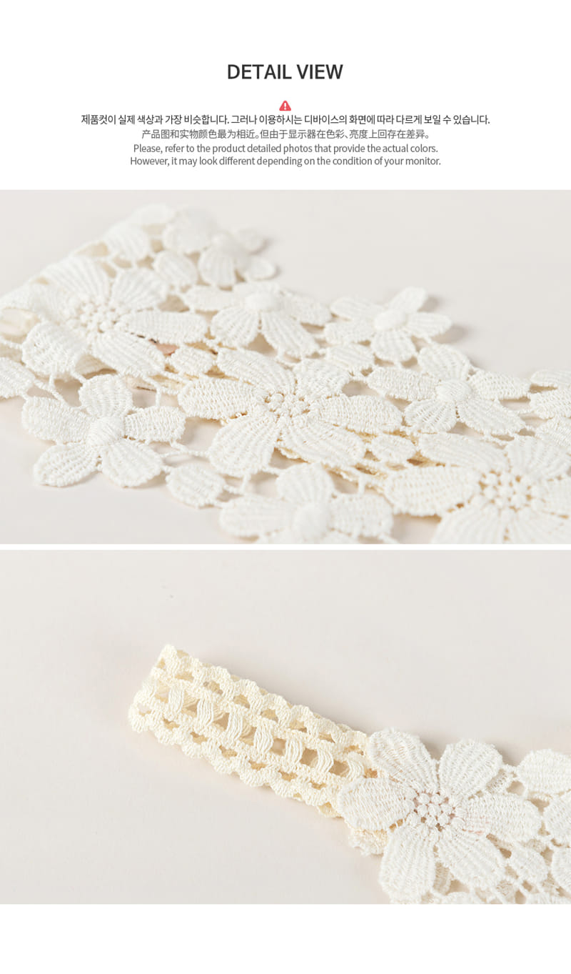 HAPPY PRINCE - Korean Children Fashion - #Kfashion4kids - Nesol Lace Baby Hairband [set of 5] - 7