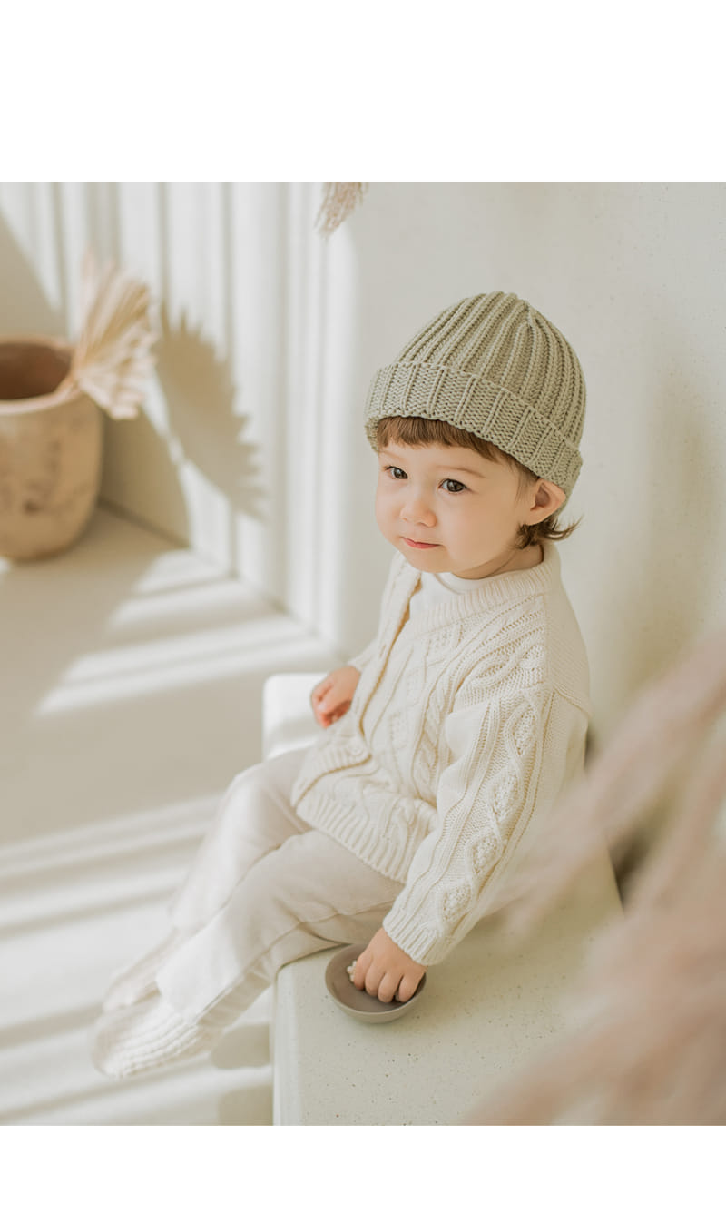 HAPPY PRINCE - Korean Children Fashion - #Kfashion4kids - Bessel Knit Baby Cardigan