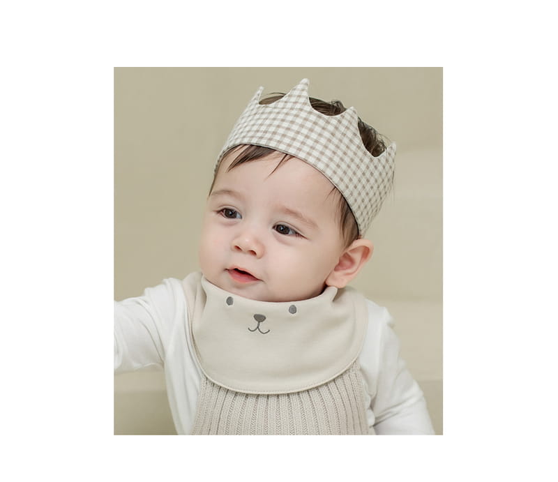 HAPPY PRINCE - Korean Children Fashion - #Kfashion4kids - Sepia Double Sided Banana Bib - 2