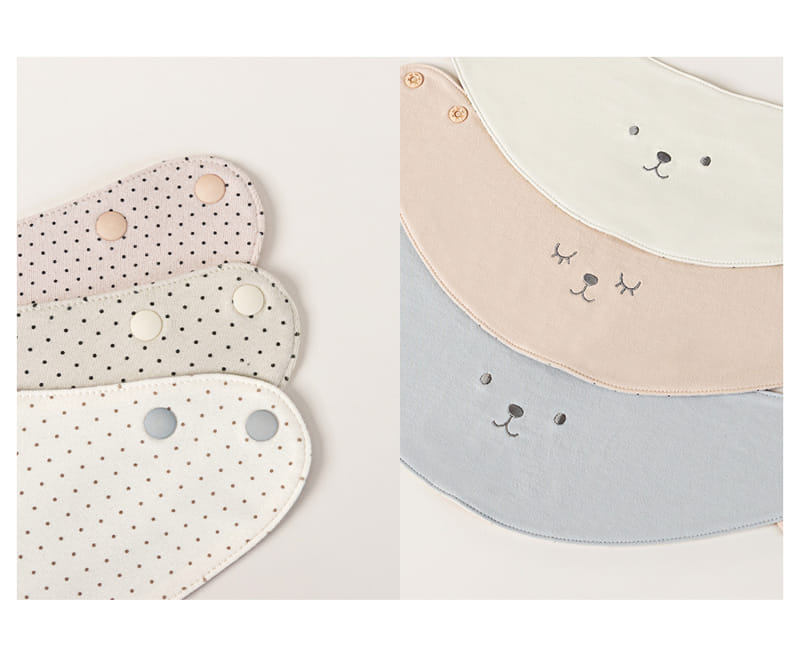 HAPPY PRINCE - Korean Children Fashion - #Kfashion4kids - Sepia Double Sided Banana Bib - 5