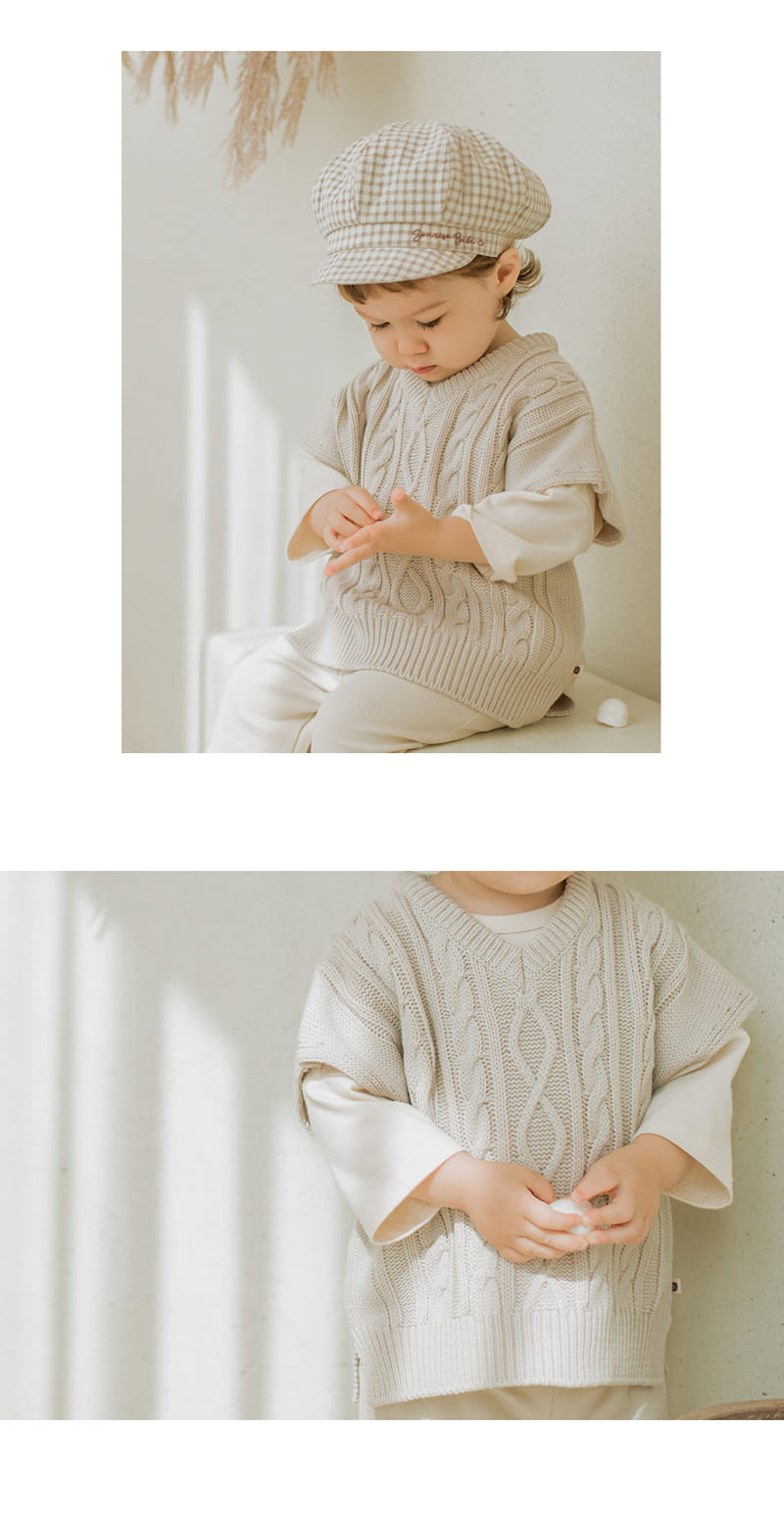 HAPPY PRINCE - Korean Children Fashion - #Kfashion4kids - Raines Knit Baby Vest - 6