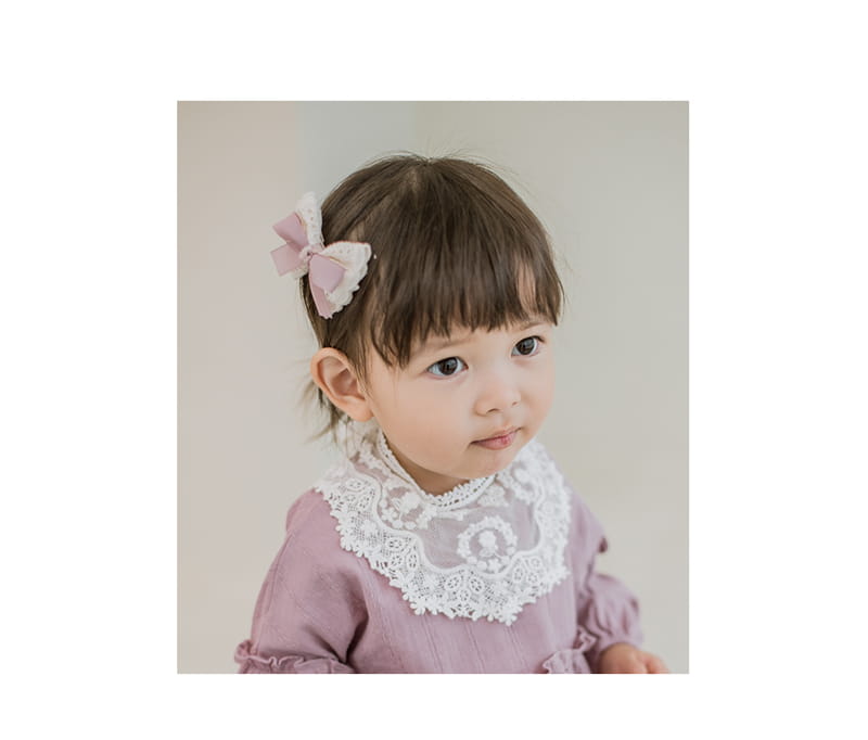 HAPPY PRINCE - Korean Children Fashion - #Kfashion4kids - Laura Baby Lace Bib - 2