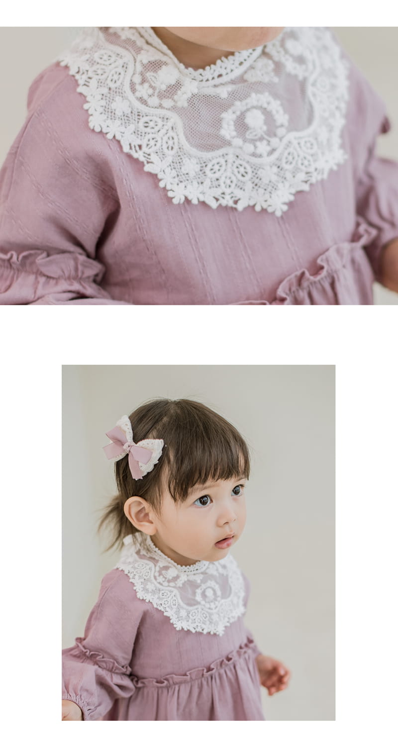 HAPPY PRINCE - Korean Children Fashion - #Kfashion4kids - Laura Baby Lace Bib - 4