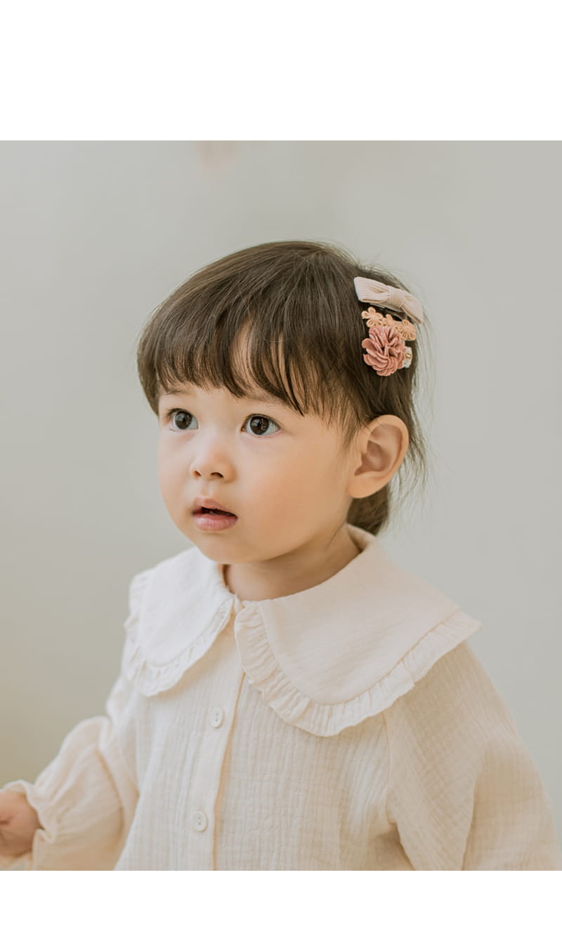 HAPPY PRINCE - Korean Children Fashion - #Kfashion4kids - Marianne Baby Hairpin 3 set [set of 5]