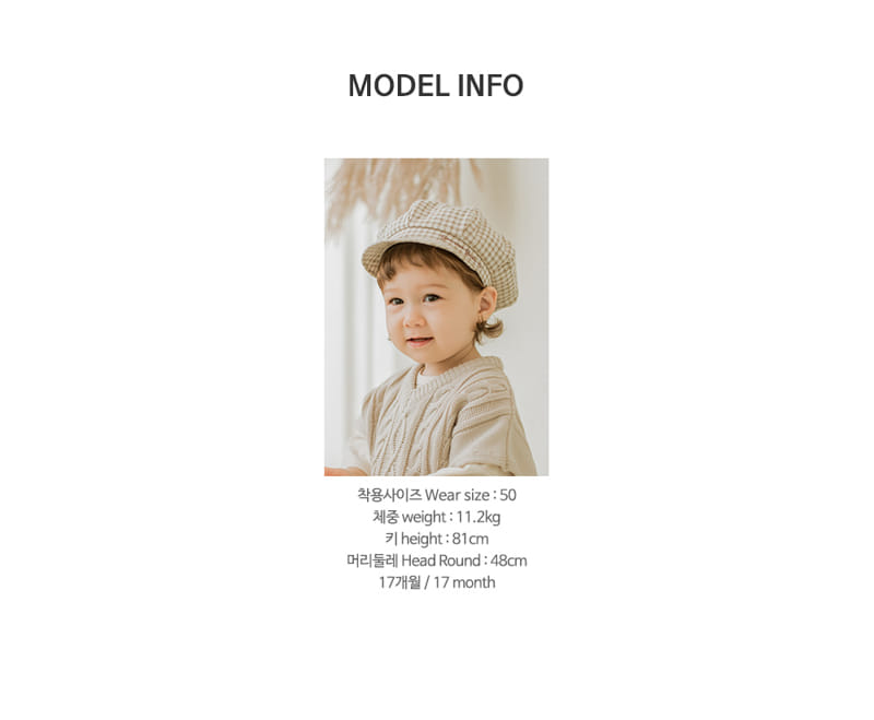 HAPPY PRINCE - Korean Children Fashion - #Kfashion4kids - Tony Baby Newsboy Cap - 8