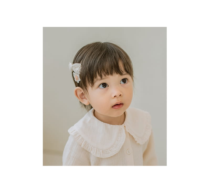 HAPPY PRINCE - Korean Children Fashion - #Kfashion4kids - Lien Baby Barrettes 2 Set [set of 5] - 2