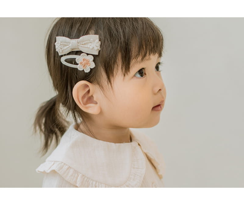 HAPPY PRINCE - Korean Children Fashion - #Kfashion4kids - Lien Baby Barrettes 2 Set [set of 5] - 4