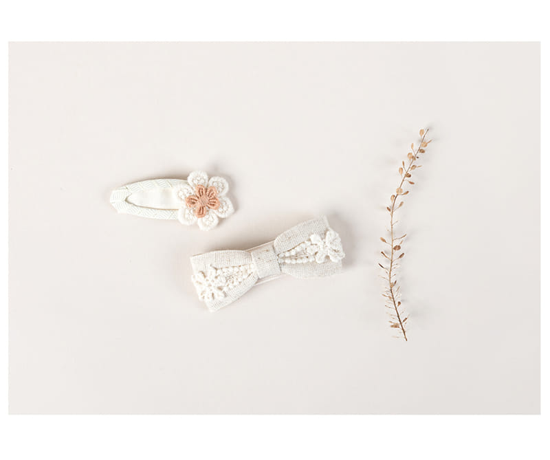 HAPPY PRINCE - Korean Children Fashion - #Kfashion4kids - Lien Baby Barrettes 2 Set [set of 5] - 5