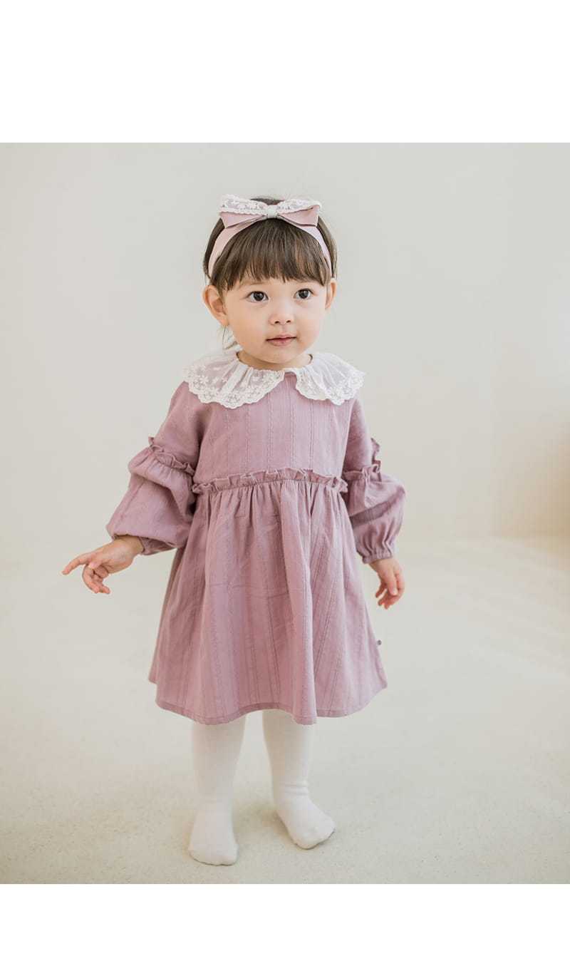 HAPPY PRINCE - Korean Children Fashion - #Kfashion4kids - Violet One-piece - 2