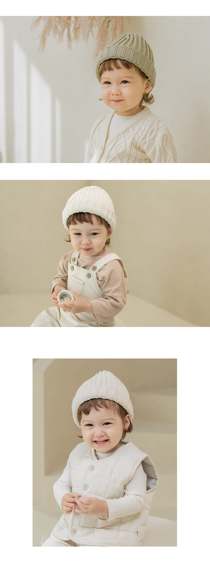 HAPPY PRINCE - Korean Children Fashion - #Kfashion4kids - Frion Knit Baby Beanie - 4