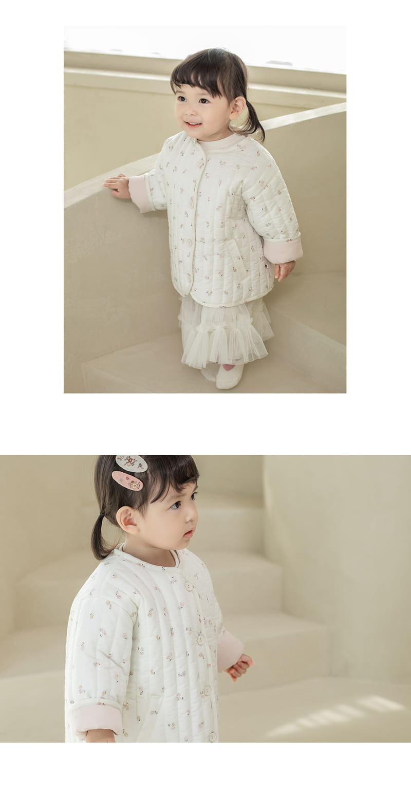 HAPPY PRINCE - Korean Children Fashion - #Kfashion4kids - Lovel Quilt Infant Jacket - 6