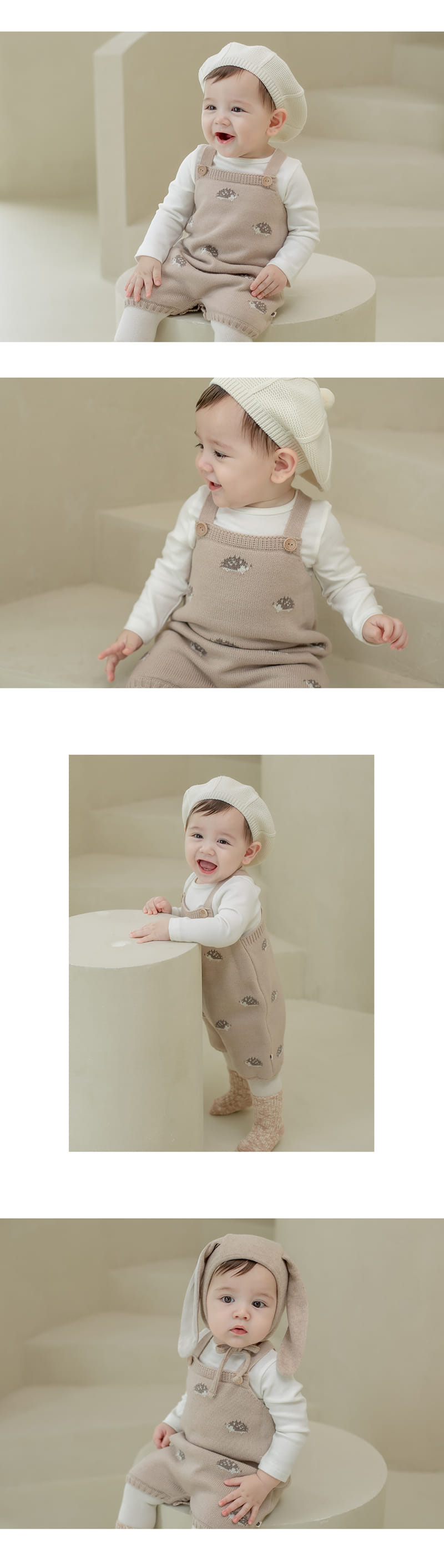 HAPPY PRINCE - Korean Children Fashion - #Kfashion4kids - Dorin Knit Overalls - 4