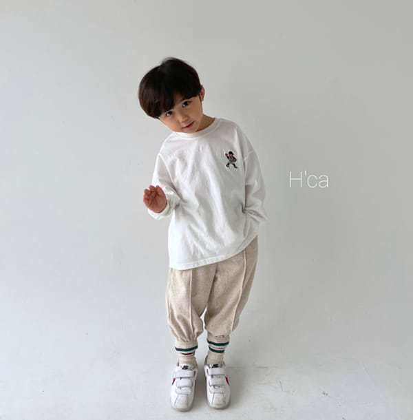 H'CA - Korean Children Fashion - #Kfashion4kids - Embroidery Bear Tee - 10