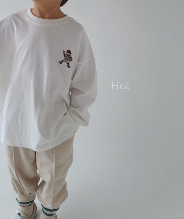 H'CA - Korean Children Fashion - #Kfashion4kids - Embroidery Bear Tee - 12