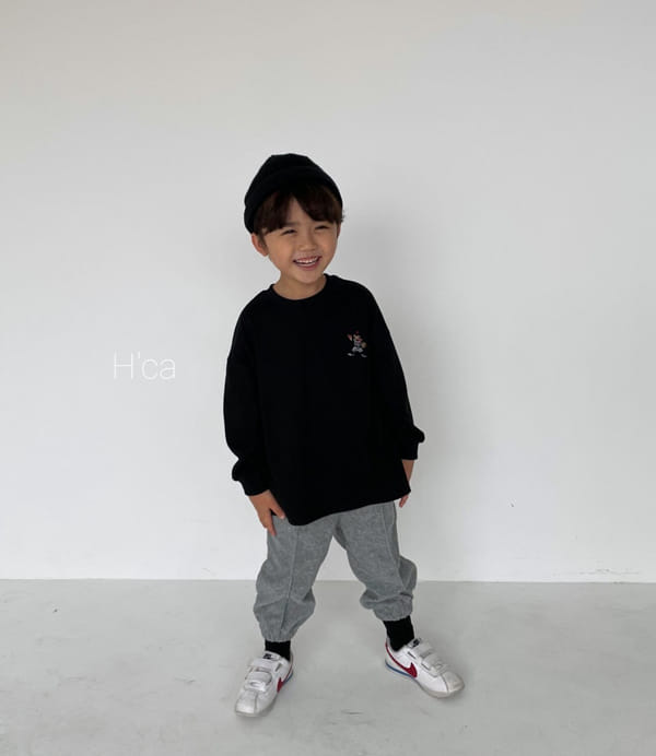 H'CA - Korean Children Fashion - #Kfashion4kids - Embroidery Bear Tee - 4