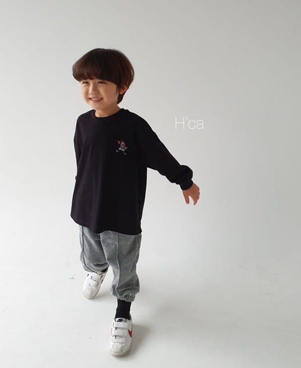 H'CA - Korean Children Fashion - #Kfashion4kids - Embroidery Bear Tee - 5