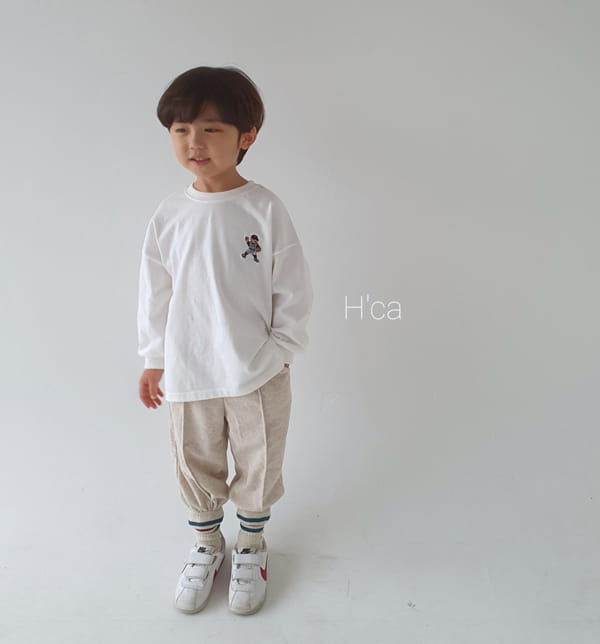 H'CA - Korean Children Fashion - #Kfashion4kids - Embroidery Bear Tee - 8