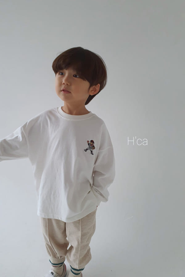 H'CA - Korean Children Fashion - #Kfashion4kids - Embroidery Bear Tee - 9