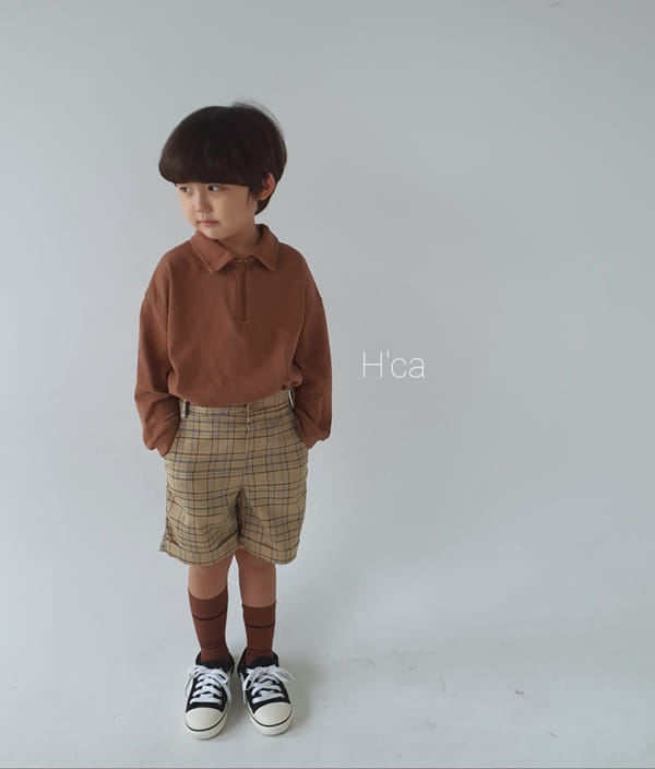 H'CA - Korean Children Fashion - #Kfashion4kids - Collar Zipper Tee - 10