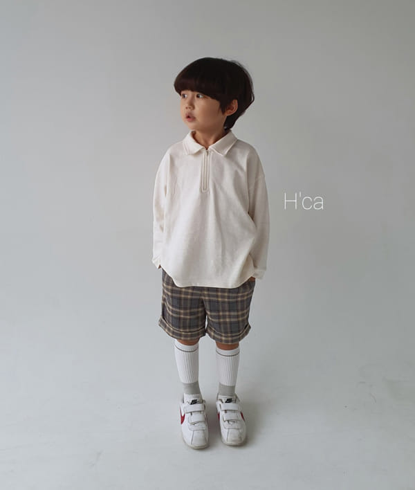 H'CA - Korean Children Fashion - #Kfashion4kids - Collar Zipper Tee - 3