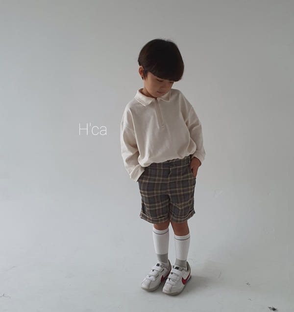 H'CA - Korean Children Fashion - #Kfashion4kids - Collar Zipper Tee - 7