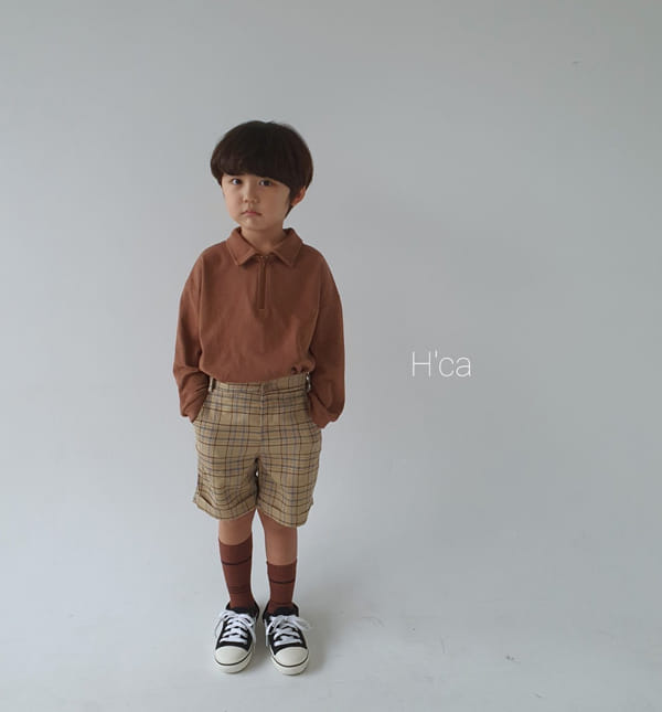H'CA - Korean Children Fashion - #Kfashion4kids - Collar Zipper Tee - 8