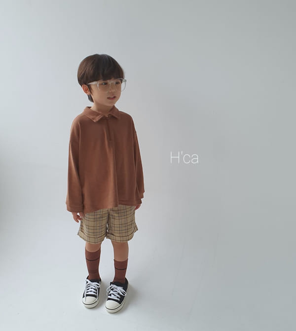 H'CA - Korean Children Fashion - #Kfashion4kids - Collar Zipper Tee - 9