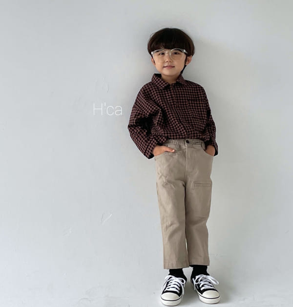 H'CA - Korean Children Fashion - #Kfashion4kids - Check Shirt - 3