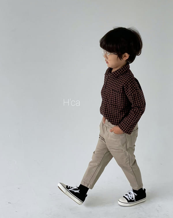 H'CA - Korean Children Fashion - #Kfashion4kids - Check Shirt - 4
