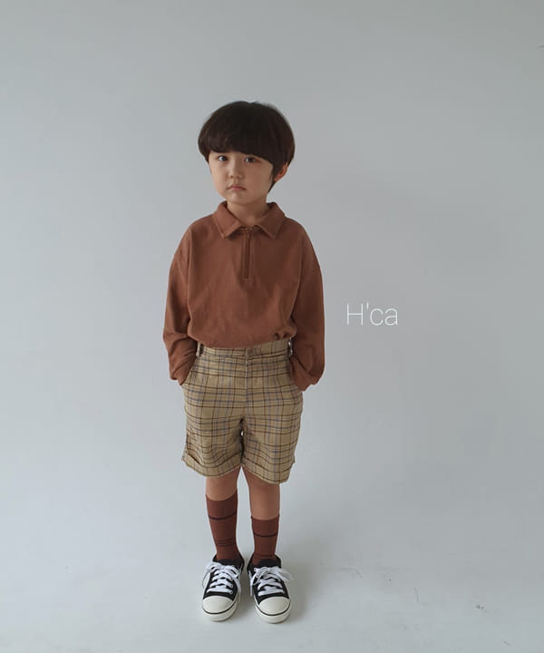 H'CA - Korean Children Fashion - #Kfashion4kids - Roll-up Half Pants - 3