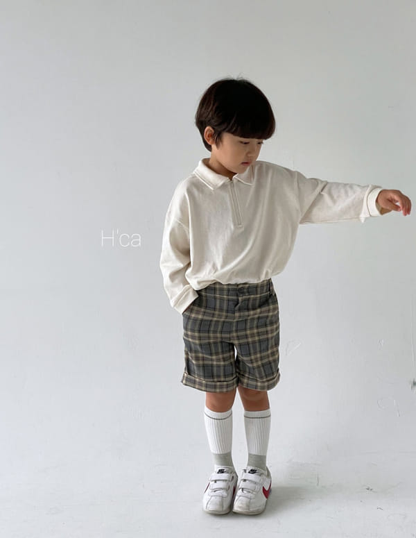 H'CA - Korean Children Fashion - #Kfashion4kids - Roll-up Half Pants - 9
