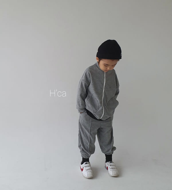 H'CA - Korean Children Fashion - #Kfashion4kids - Terry Zip-up Jacket