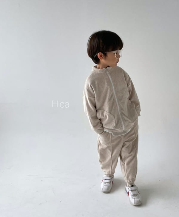 H'CA - Korean Children Fashion - #Kfashion4kids - Terry Zip-up Jacket - 11