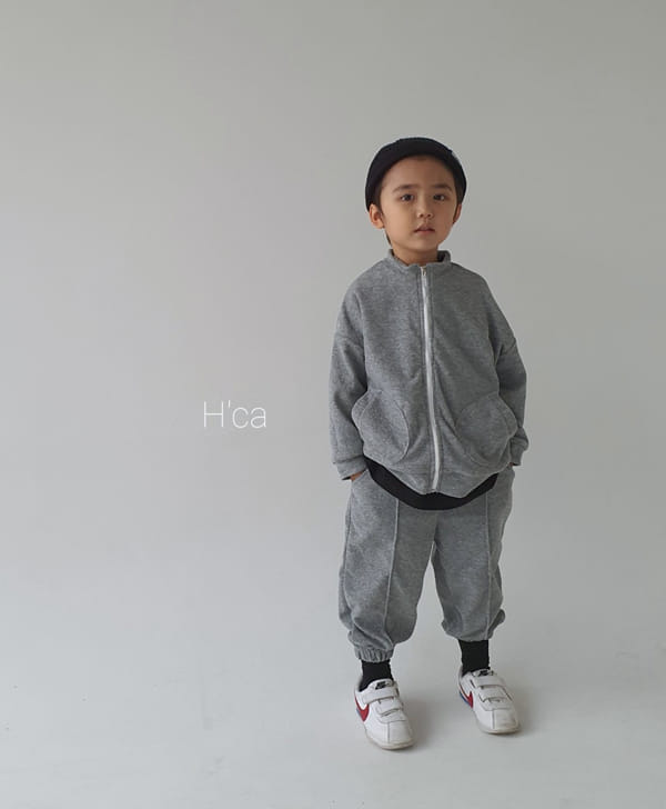 H'CA - Korean Children Fashion - #Kfashion4kids - Terry Zip-up Jacket - 2