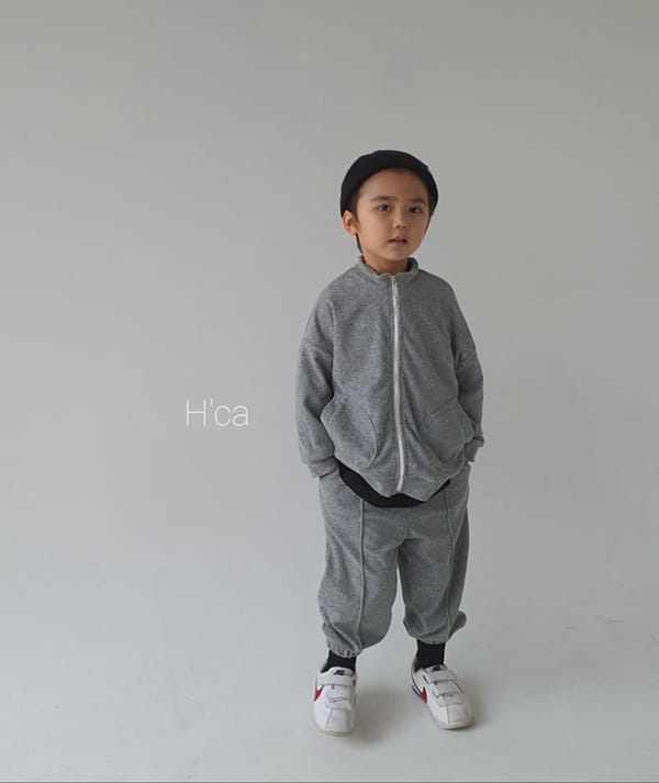 H'CA - Korean Children Fashion - #Kfashion4kids - Terry Zip-up Jacket - 4