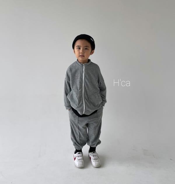 H'CA - Korean Children Fashion - #Kfashion4kids - Terry Zip-up Jacket - 6