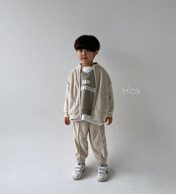 H'CA - Korean Children Fashion - #Kfashion4kids - Terry Zip-up Jacket - 8