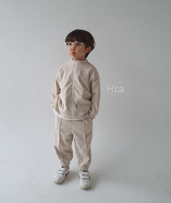 H'CA - Korean Children Fashion - #Kfashion4kids - Terry Zip-up Jacket - 9
