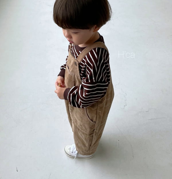 H'CA - Korean Children Fashion - #Kfashion4kids - Terry Stripe Tee - 4