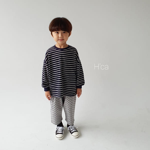 H'CA - Korean Children Fashion - #Kfashion4kids - Terry Stripe Tee - 9