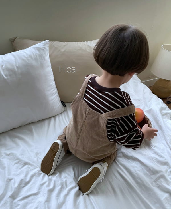 H'CA - Korean Children Fashion - #Kfashion4kids - Corduroy Suspender Pants - 10