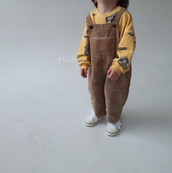 H'CA - Korean Children Fashion - #Kfashion4kids - Corduroy Suspender Pants - 12