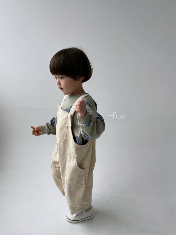 H'CA - Korean Children Fashion - #Kfashion4kids - Corduroy Suspender Pants - 2