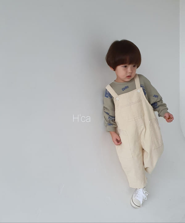 H'CA - Korean Children Fashion - #Kfashion4kids - Corduroy Suspender Pants - 4