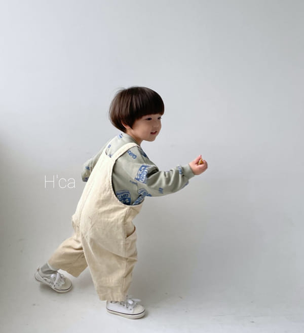H'CA - Korean Children Fashion - #Kfashion4kids - Corduroy Suspender Pants - 5