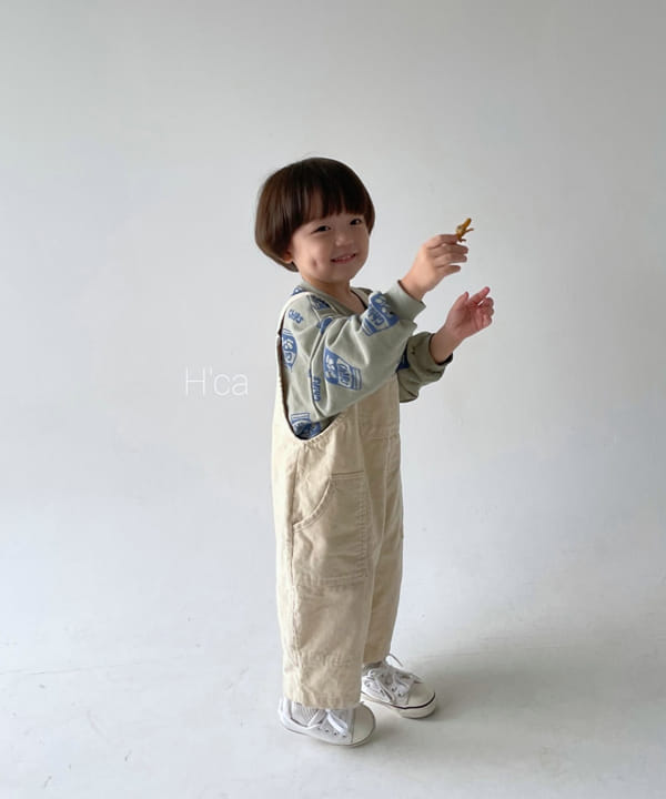 H'CA - Korean Children Fashion - #Kfashion4kids - Corduroy Suspender Pants - 7