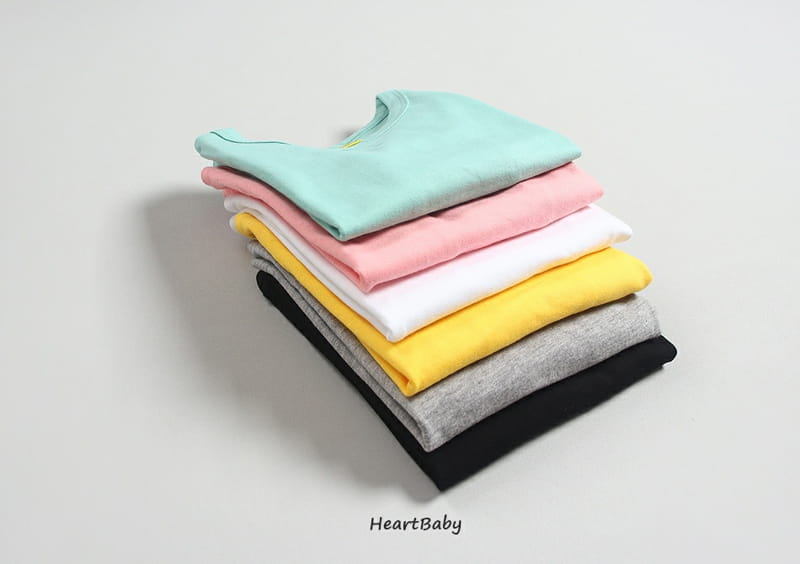 HEARTBABY - Korean Children Fashion - #Kfashion4kids - Heart Color Tee - 4