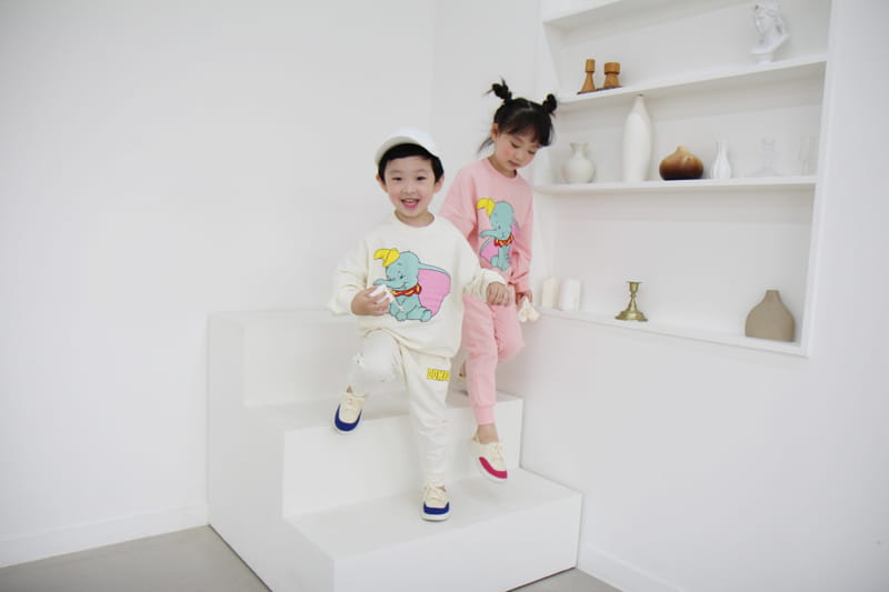 HEARTBABY - Korean Children Fashion - #Kfashion4kids - Dumbo Top Bottom Set - 5