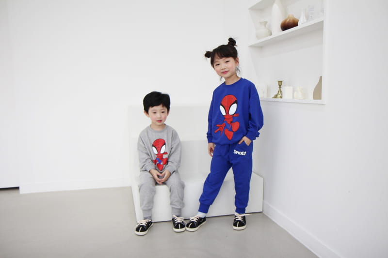 HEARTBABY - Korean Children Fashion - #Kfashion4kids - Spyder Top Bottom Set - 3